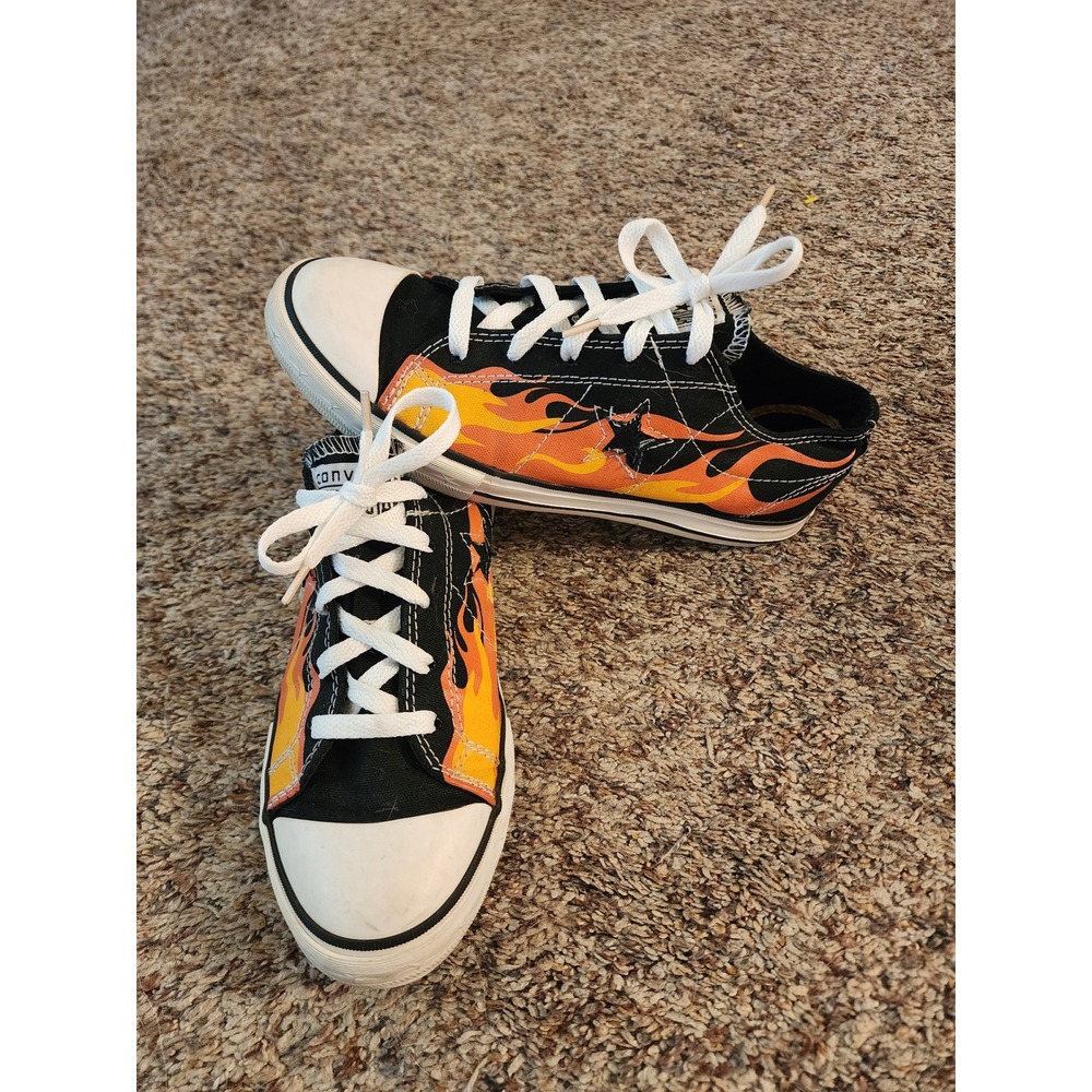 Converse One Star Low Top Flame Sneakers Women's 8 (Junior 6) Y2K